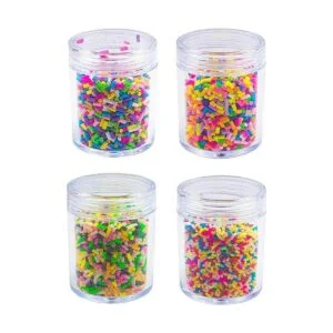 AUEAR Paquete de 4 coloridos gránulos falsos de_1