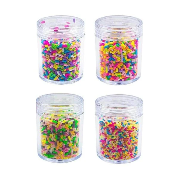 AUEAR Paquete de 4 coloridos gránulos falsos de_1
