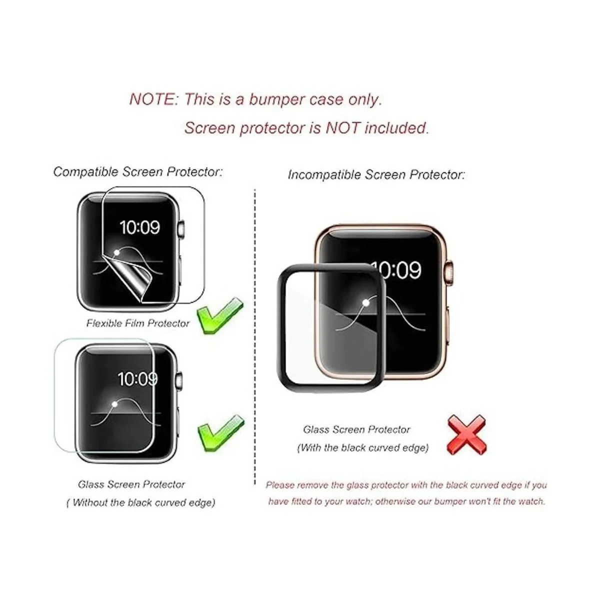 Secbolt Funda compatible con Apple Watch Band de 1.49_3