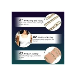 Correa de cadena de 47 pulgadas correa cruzada para el