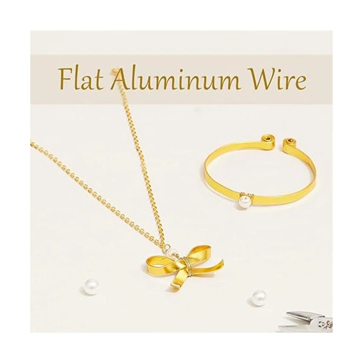 BENECREAT Alambre plano de 32 pies de ancho para joyería