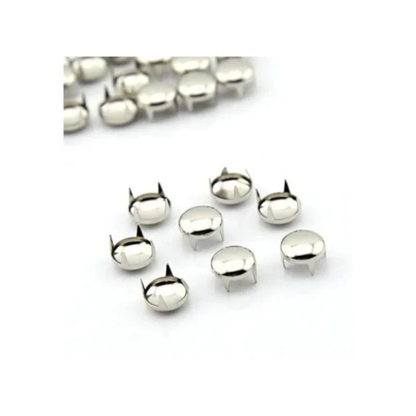 haworths 100pcs 7 mm color plateado envejecido Ronda Dome