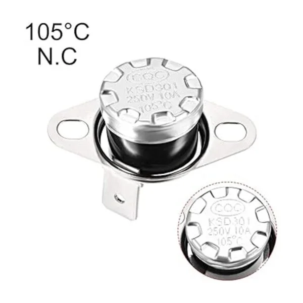 uxcell KSD301 termostato 221.0 F221 F 10 A N.C ajustar_4