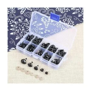 125 piezas de nariz de seguridad de plástico 5 tamaños