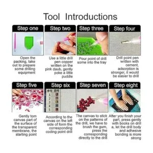 Pintura de diamante 5D DIY Kit de punto de cruz de