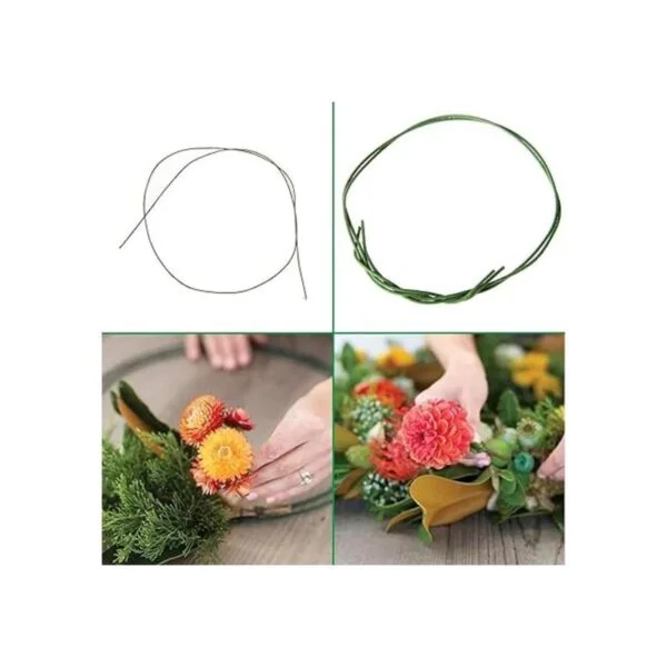 100 alambres florales de 18 GA alambre de tallo floral