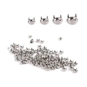 haworths 100pcs 7 mm color plateado envejecido Ronda Dome