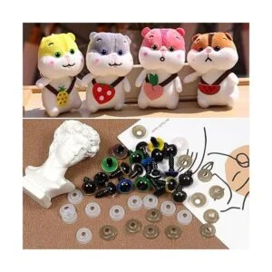 TOAOB 140 piezas de plástico colorido de 0.472 in ojos