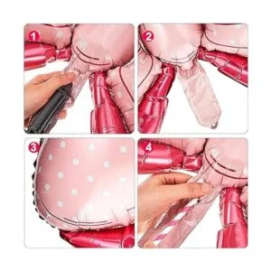 6 globos con lazo para decoración de fiesta de ratón_3