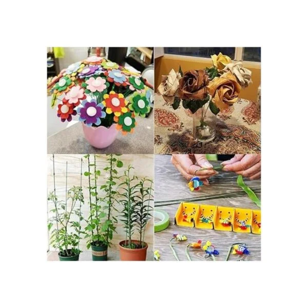 100 alambres florales de 18 GA alambre de tallo floral