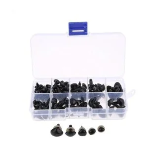 125 piezas de nariz de seguridad de plástico 5 tamaños