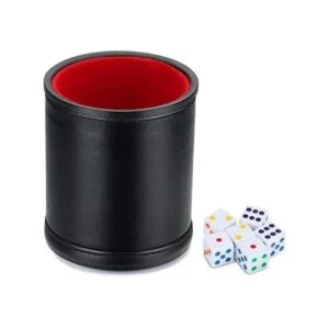 Taza de dados profesional con forro de fieltro con 6_1