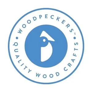 Woodpeckers Azulejos de madera 2 x 2 pulgadas paquete