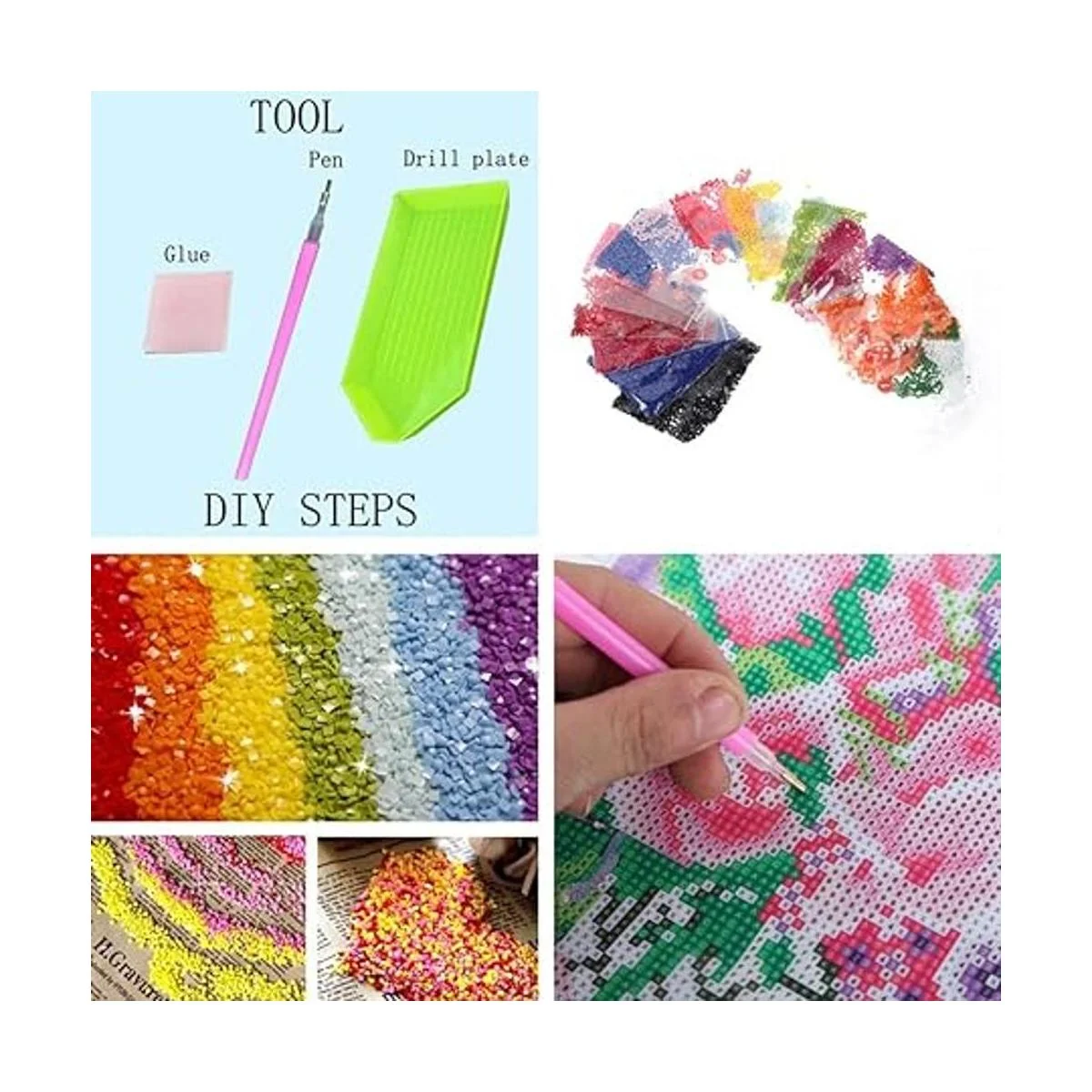 Pintura de diamante 5D DIY Kit de punto de cruz de