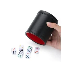 Taza de dados profesional con forro de fieltro con 6_3