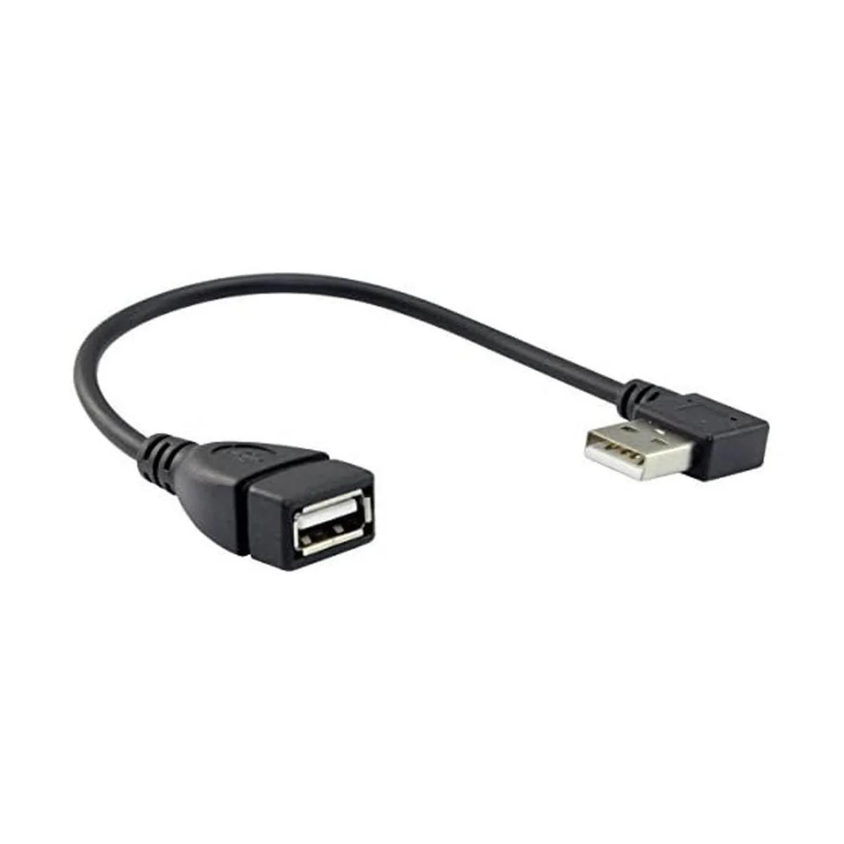UCEC Cable de extensión USB 2.0 ángulo recto macho a_2