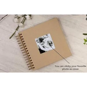 lbum de fotos de bricolaje con tapa dura en blanco para_2