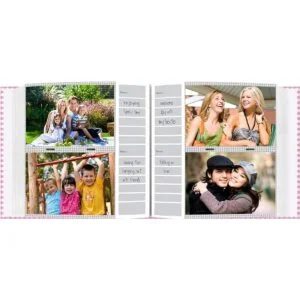 álbum de fotos con cubierta de tela de guinga con_4