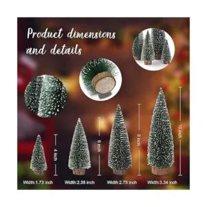 rbol de Navidad en miniatura de escritorio para árbol de_4