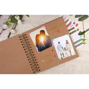 lbum de fotos de bricolaje con tapa dura en blanco para_3