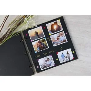 lbum de fotos de cuero de tapa dura de 10 x 10 pulgadas