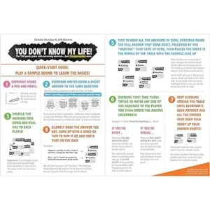 No sabes mi vida El juego de fiesta TMI sin respuestas_5