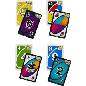 UNO FLIP Juego de cartas familiar con 112 tarjetas en_3