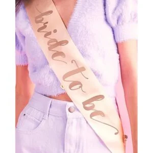 xo Fetti Banda de despedida de soltera de oro rosa Novia