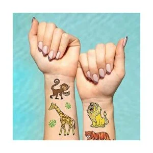 xo Fetti Tatuajes temporales de la selva para niños 30_3