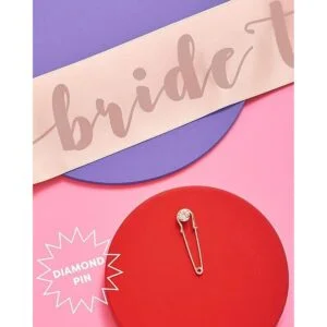 xo Fetti Banda de despedida de soltera de oro rosa Novia