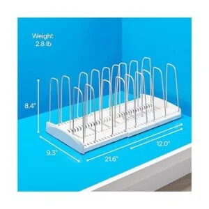 youCopia StoreMore Organizador de sartenes ajustable para_4