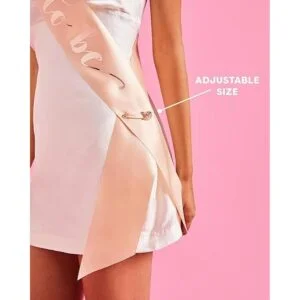 xo Fetti Banda de despedida de soltera de oro rosa Novia