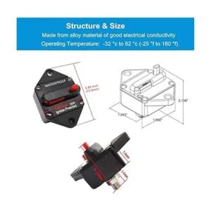 wohhom Disyuntor de alto amperio de 20 amperios 12 V32 V_5