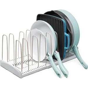 youCopia StoreMore Organizador de sartenes ajustable para_1