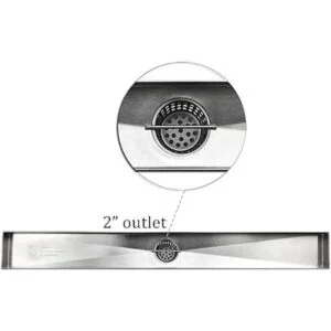 y escombros de 2 pulgadas solo drenaje de ducha de_5