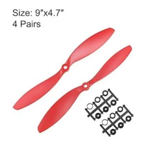 uxcell RC Propellers CW CCW 9047 9x4.7 Inch 2Vane_2