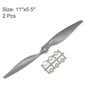 uxcell RC Hélices CW 11x5.5 pulgadas 2paletas para avión_2