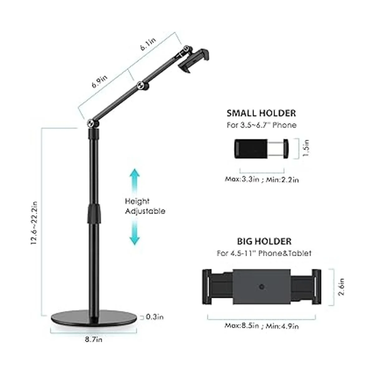 viozon Soporte superior para teléfono para tableta altura_4