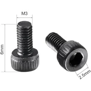 uxcell Tornillos hexagonales de acero de aleación M3 x_2