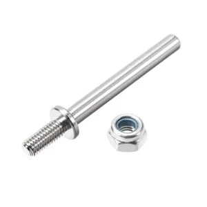 uxcell eje de transmisión de eje de acero con tuercas para_3