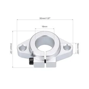 uxcell SHF16 Soporte de eje de 0.630 in para impresora_2