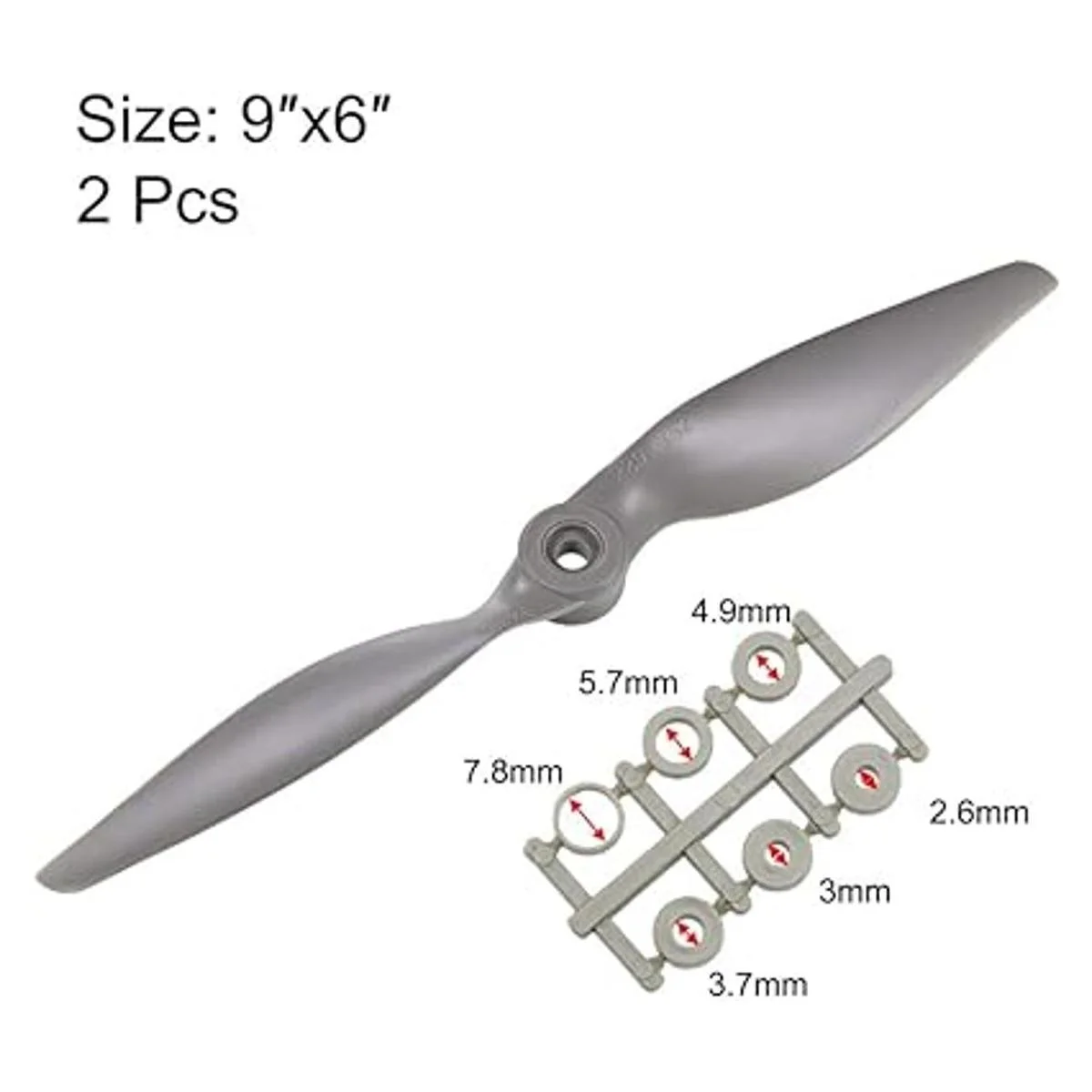 uxcell RC Hélices CW 9x6 pulgadas 2paletas para avión_2