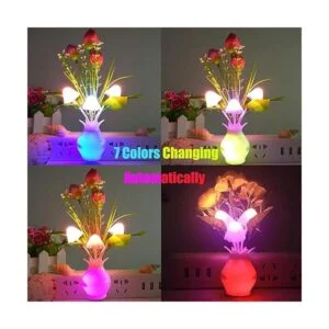 warmstor Seta Y La planta 7 colores luz LED de Noche con