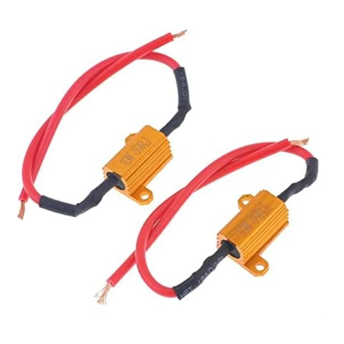 uxcell Resistencias de aluminio de 39 ohmios 10 W 5 tono_1