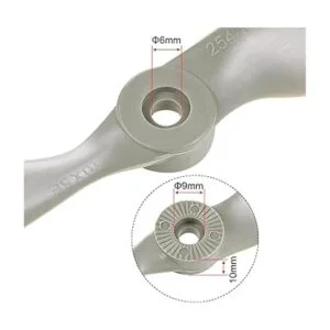 uxcell RC Hélices CW 10.0 x 5.0 in 2 paletas para avión_3