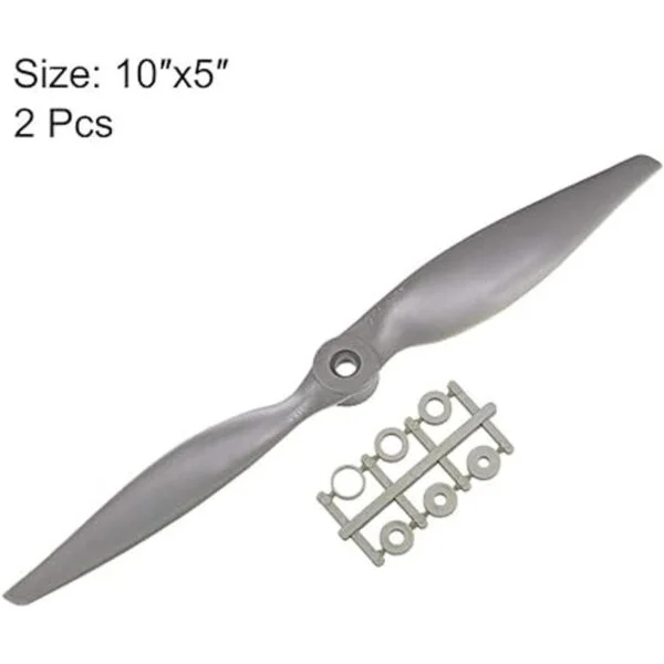 uxcell RC Propellers CW 10x5 Inch 2Vane for Airplane Nylon_2