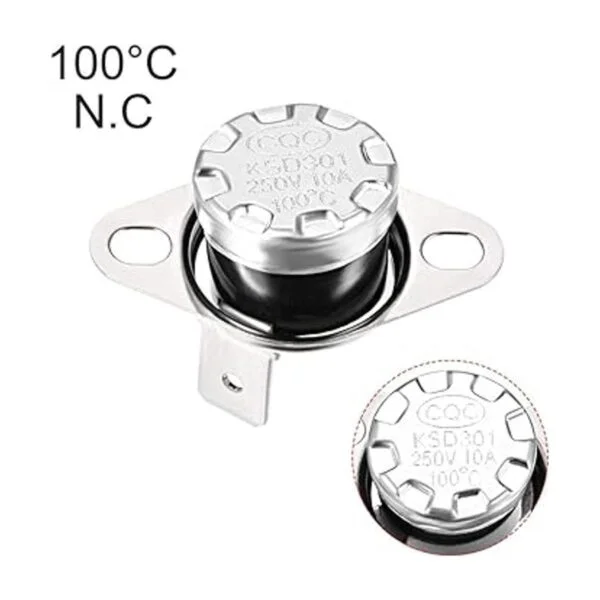 uxcell KSD301 termostato 212.0 F212 F 10 A N.C ajustar_4