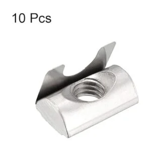 uxcell Tuercas de resorte M8 T universales con hoja de_4