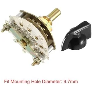 uxcell 3P3T 3 Pole 3 Posiciones 1Deck Band Channel Rotary_3