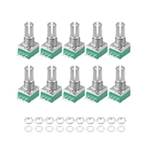 uxcell Potenciómetro B100K Ohm resistencias variables de_1